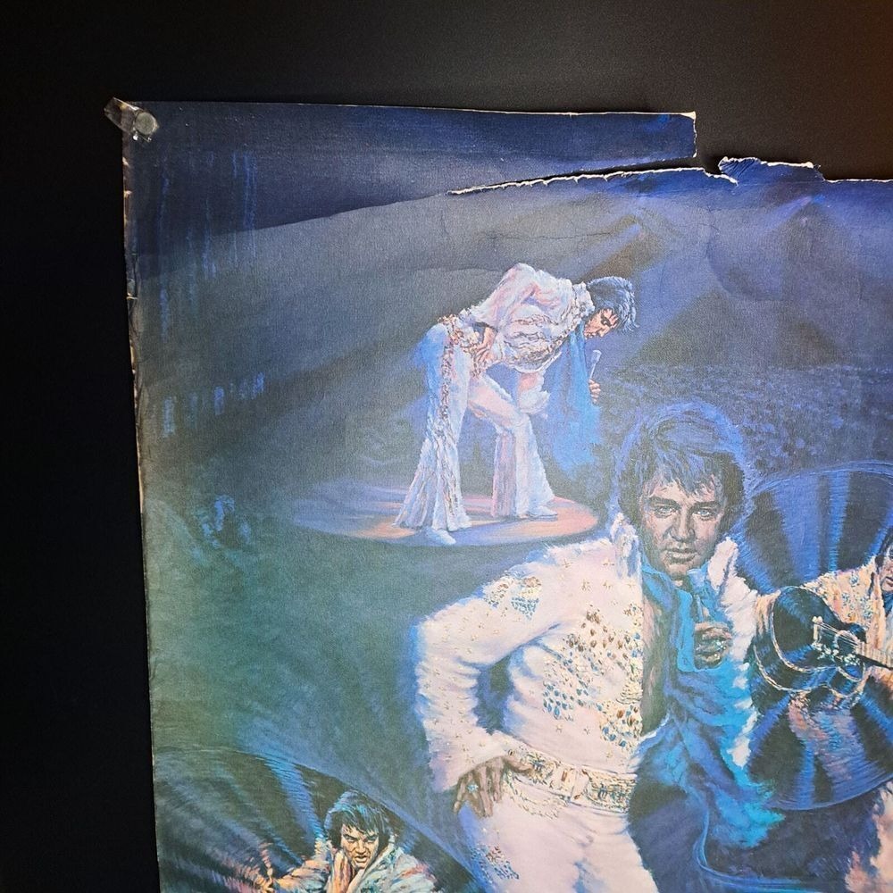 Rare 1978 Elvis Presley Poster By Danny Berg Signed Concert Art 23"x30" Retro‎ - Picture 4 of 14